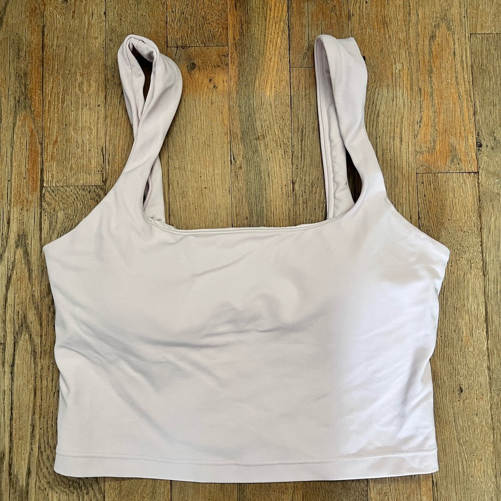 Athleta Transcend Square Neck Crop Sports Bra